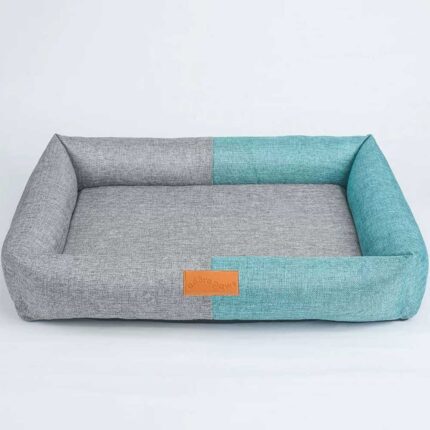 CAMA RECTANGULAR COMBINADA-GRIS/VERDE-