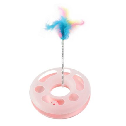 CARROUSEL CIRCULAR PARA GATOS-ROSA-